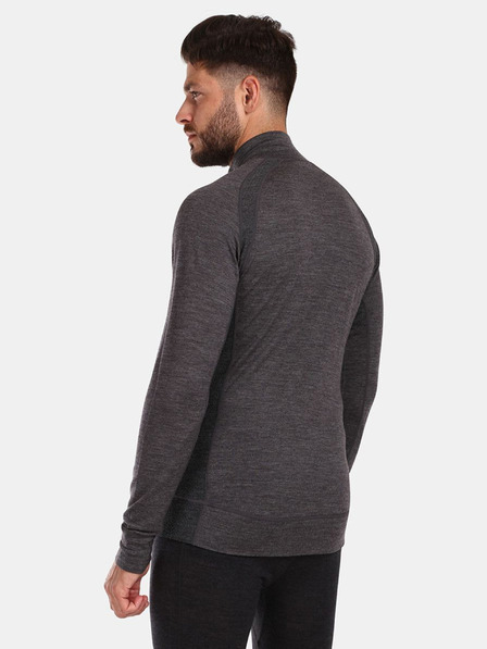 Kilpi Тъмно сива мъжка термална риза от мериносова вълна Kilpi JAGER-M