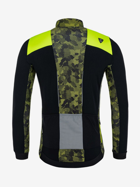 Kilpi Жълто-черно мъжко колоездачно трико Kilpi Moveto