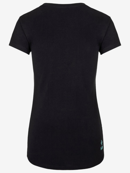 Kilpi Черна дамска спортна тениска с щампа Kilpi TORNES