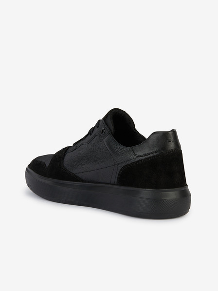 Geox Черни мъжки кожени обувки Geox Deiven