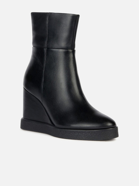 Geox Черни дамски анкъл обувки Geox Elidea Wedge