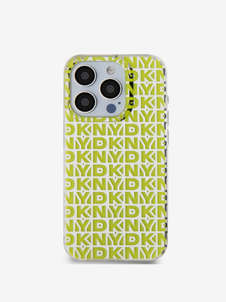 DKNY PC/TPU заден капак с повтаряща се шарка за iPhone 15 Pro Max Yellow DKNY
