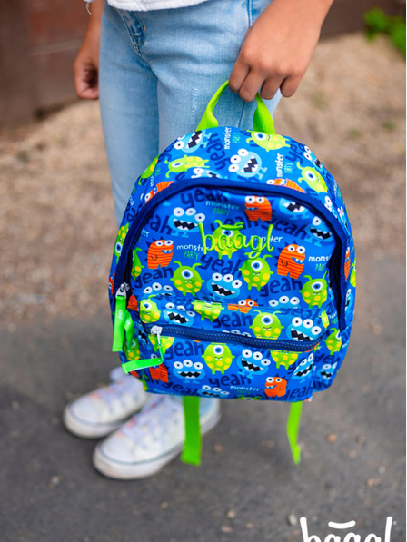BAAGL Синя предучилищна раница Baagl Чудовища