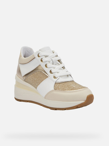 Geox Бели дамски маратонки Geox Zosma