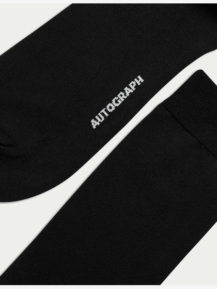 Marks & Spencer 3 чифта чорапи от висок египетски памук Marks & Spencer черен