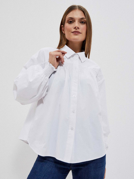 Moodo Бяла дамска блуза Moodo