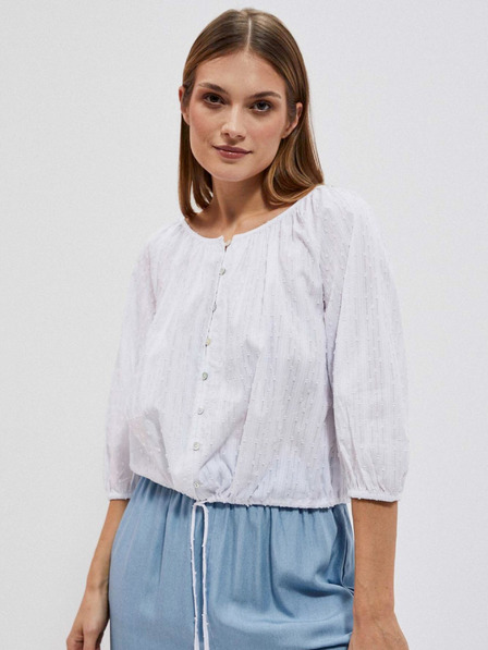 Moodo Бяла дамска блуза Moodo