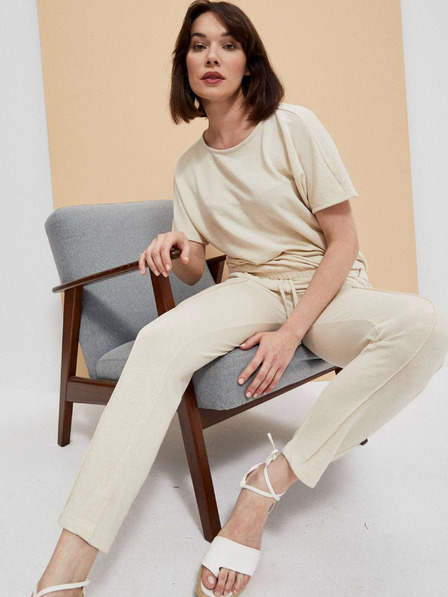 Moodo Бежов дамски суитшърт Moodo