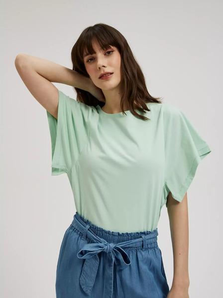 Moodo Зелена риза с широки ръкави Moodo