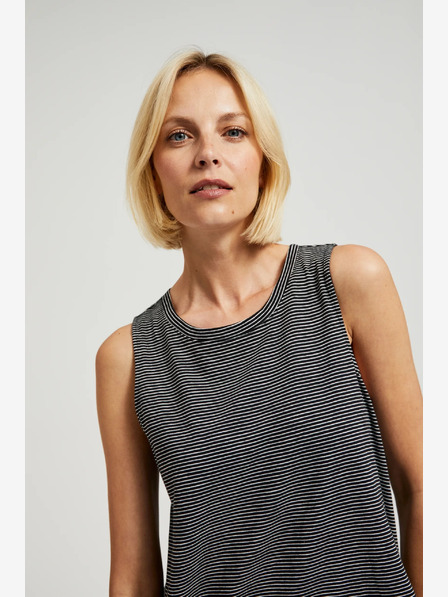 Moodo Черен раиран топ Moodo