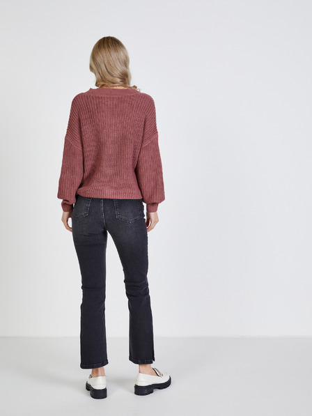 ONLY Старо розово къса жилетка ONLY Carol