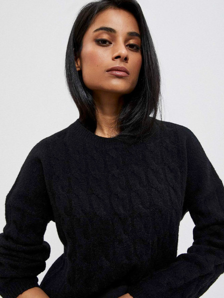Moodo Черен дамски пуловер Moodo