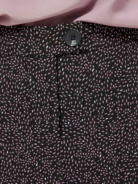 Moodo Черна дамска пола с шарки Moodo