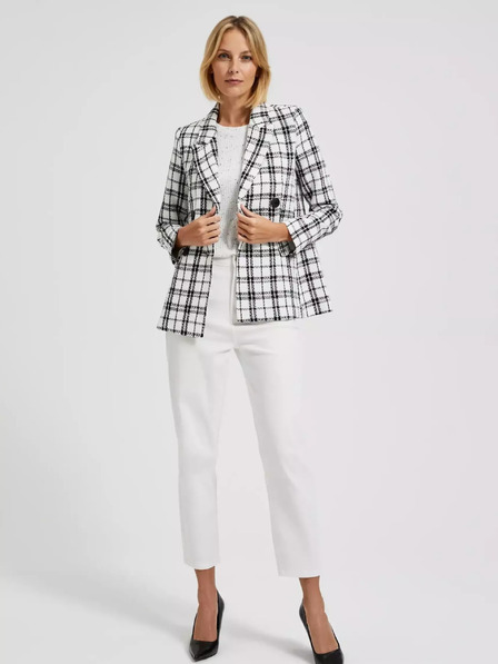 Moodo Черно-бяло карирано яке Moodo
