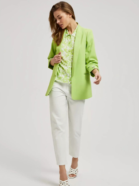 Moodo Зелено сако с 3/4 ръкав Moodo