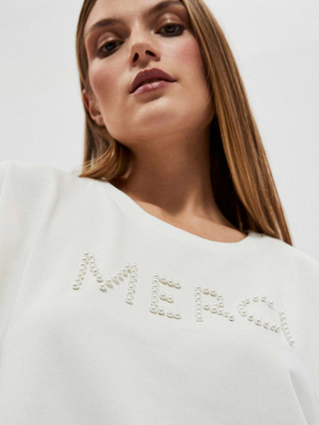 Moodo Бяла дамска качулка Moodo