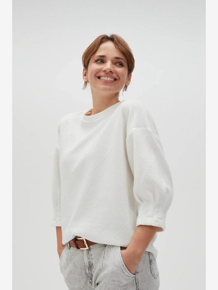 Moodo Бяла дамска качулка Moodo