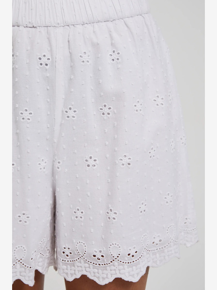 Moodo Бели дамски къси панталони Moodo