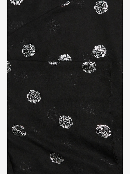 Moodo Черен дамски шал на точки Moodo