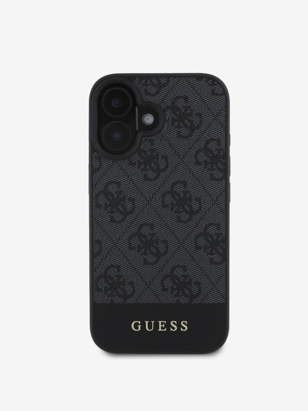 Guess Guess PU 4G Stripe заден капак за iPhone 16 Grey