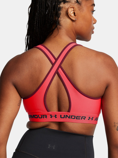 Under Armour Under Armour Crossback Mid Bra-RED - дамски сутиен