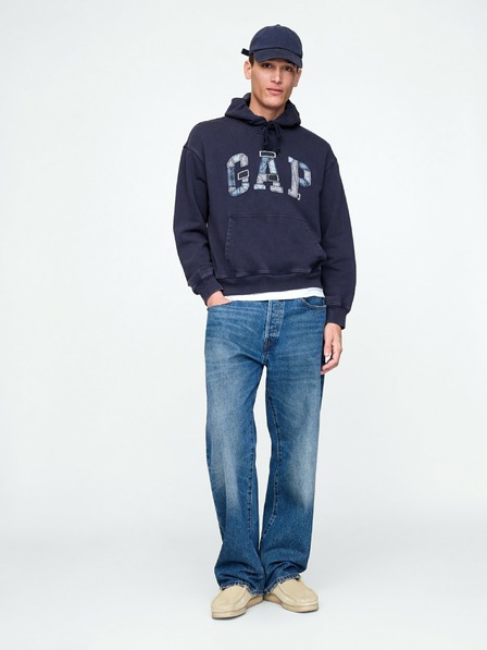 GAP Oversize суитчър Patchwork Logo Americana GAP
