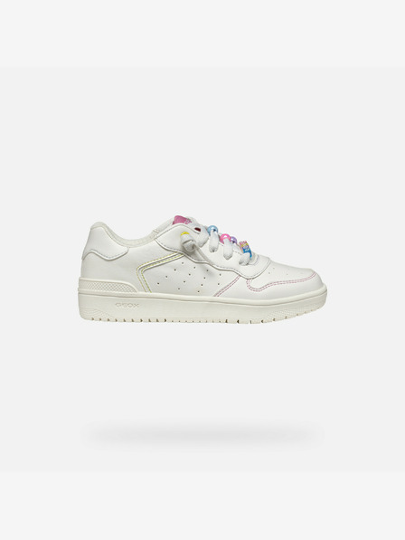 Geox Бели маратонки за момичета Geox Washiba