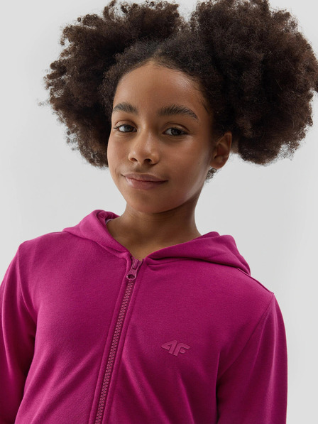 4F Суитшърт с качулка за момичета 4F
