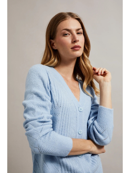 Moodo Светлосиня дамска жилетка Moodo