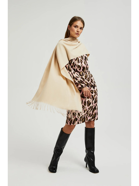 Moodo Бежов дамски шал Moodo