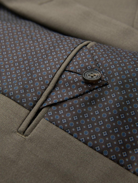 Ombre Clothing Елегантен мъжки блейзър от вълнена смес Khaki Ombre Clothing