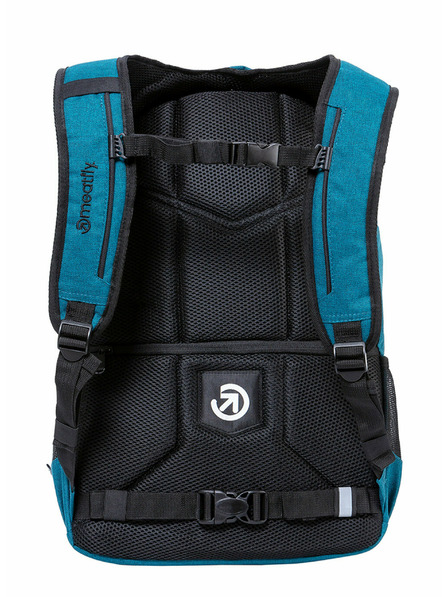 Meatfly Meatfly раница Exile Petrol Heather/Charcoal Heather 24 L + МОЛИВНИК БЕЗПЛАТНО | Синя | Обем 24 L