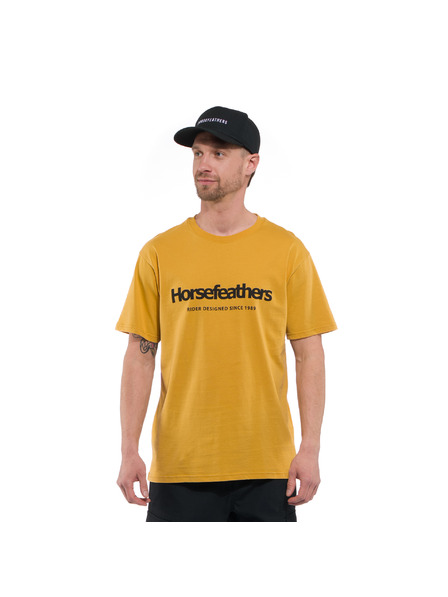 Horsefeathers Тениска Quarter в жълто HORSEFEATHERS