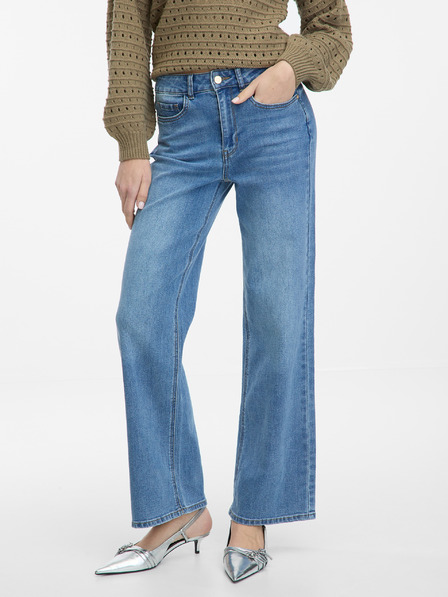 Orsay Сини дамски дънки с широки крачоли ORSAY