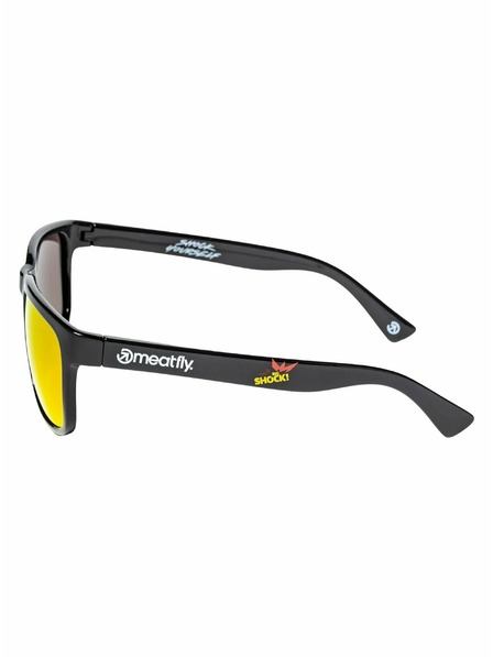 Meatfly Meatfly поляризирани слънчеви очила Gammy Black Big Shock | Черен | Размер