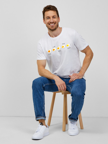 ZOOT.Original Бяла мъжка тениска ZOOT.Original Яйце времеизмервач
