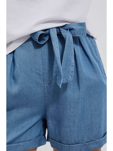 Moodo Сини дамски къси панталони от деним Moodo