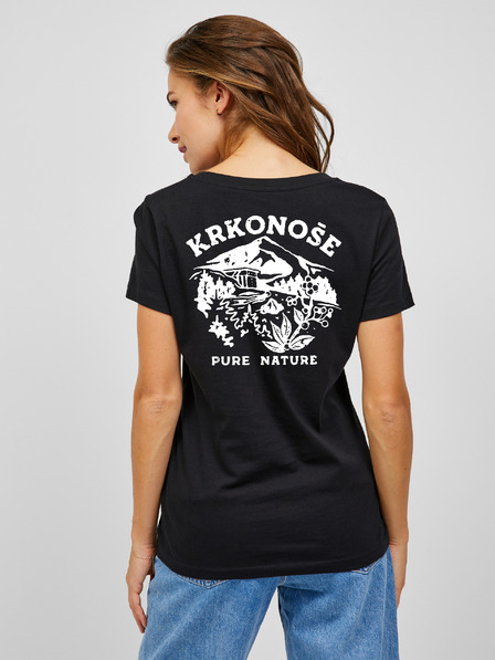 ZOOT.Original Черна дамска тениска ZOOT.Original Krkonoše