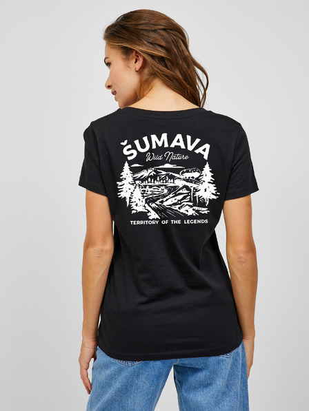 ZOOT.Original Черна дамска тениска ZOOT.Original Sumava