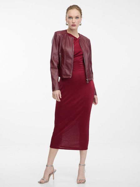 Orsay Бордо дамско кожено яке ORSAY