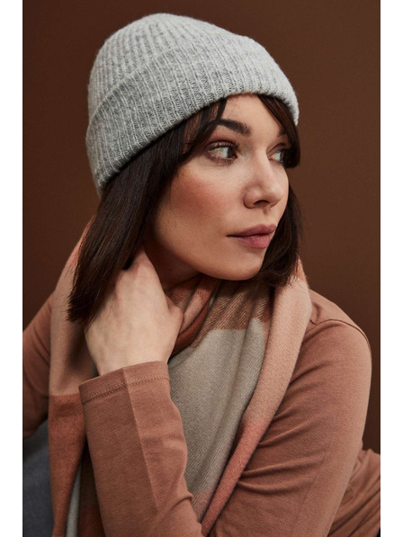 Moodo Сива плетена шапка