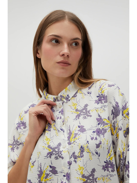 Moodo Светла цветна дамска риза Moodo