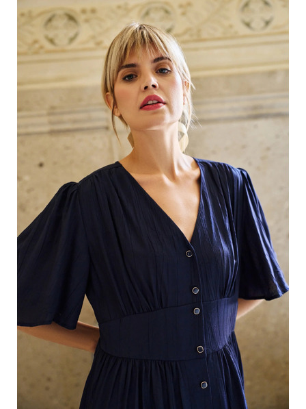 Moodo Тъмносиня дамска рокля Moodo