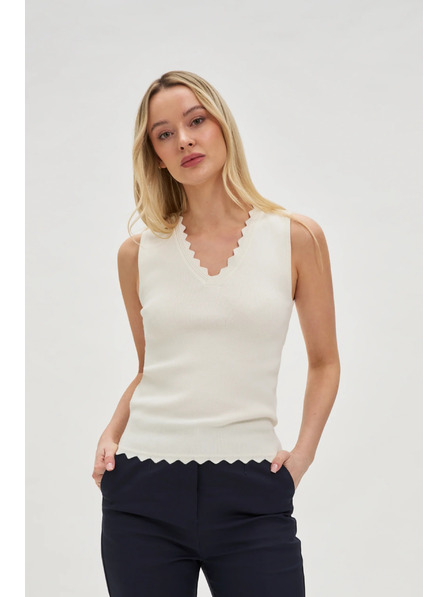 Moodo Бял дамски топ Moodo