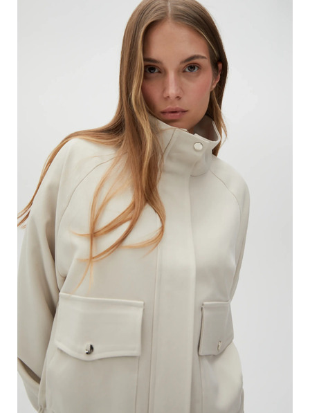Moodo Светлобежово дамско яке