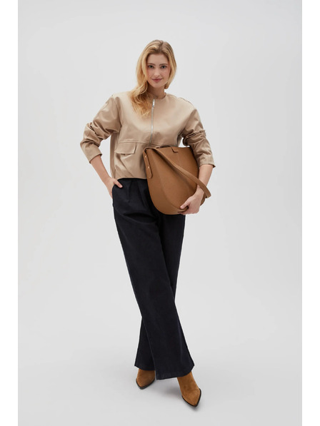 Moodo Бежова дамска чанта