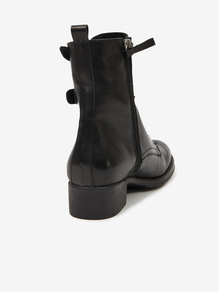 Ojju Черни дамски кожени боти OJJU