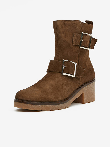 Ojju Кафяви велурени боти OJJU