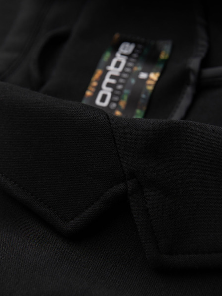 Ombre Clothing Мъжко черно сако SLIM с фина текстура