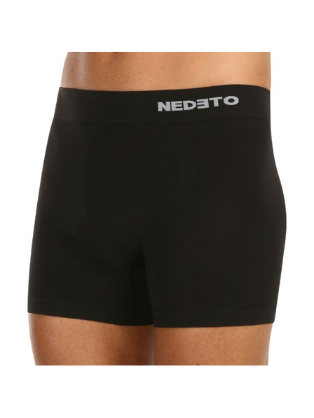 Nedeto Мъжки безшевни бамбукови боксерки Nedeto черни